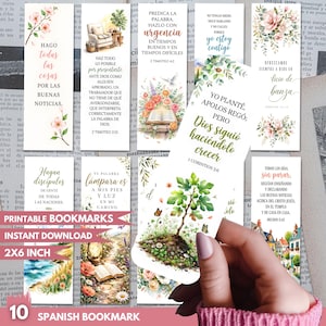 Spanish JW Pioneers Bookmarks Bundle: Printable Bookmarks Gifts Set, Encouraging Bible Verses For Pioneers, Christian Verses Bible Printable
