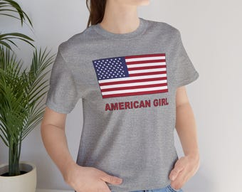 Camiseta de American Girls, camiseta de concierto de American Girl, camiseta patriótica, atuendo para el 4 de julio.
