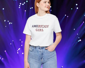 American Girls Shirt, Patriotic Text Tee, Concert Fan T-Shirt, 4th of July Typography Shirt, Fourth of July Graphic Tee, Festival Top