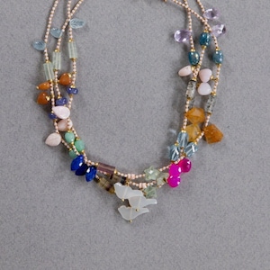 PERLEN CHARME HALSKETTE, Vogel Anhänger, Charm Kette, Layering Halskette