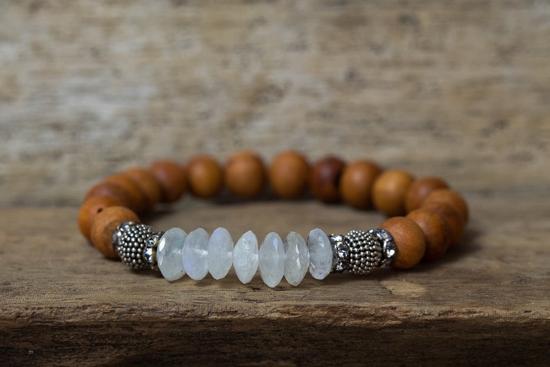 moonstone stretch bracelet