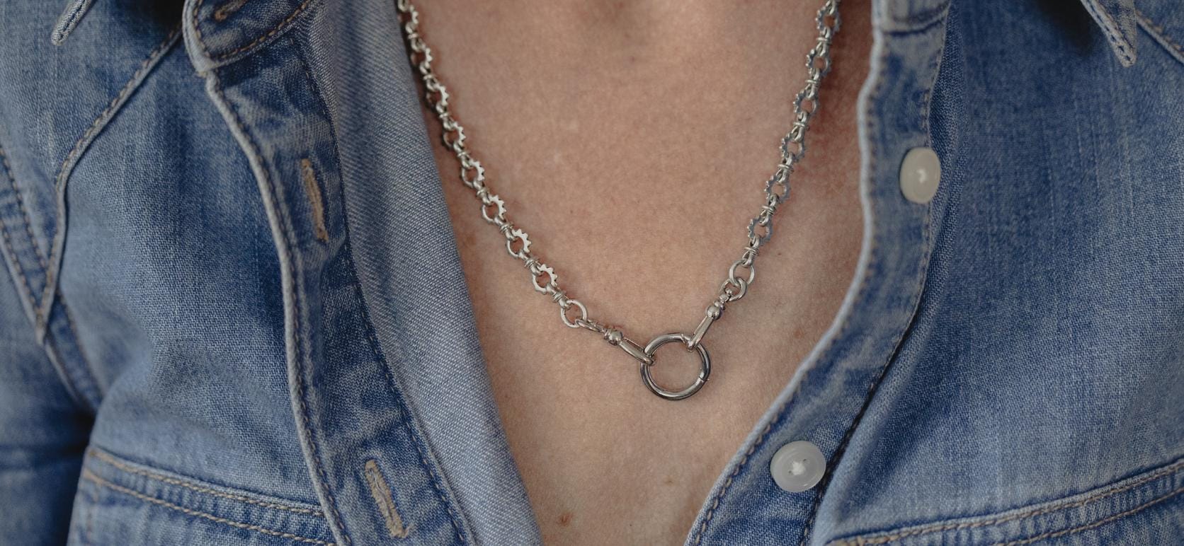 【Sentiments】NO.270 NECKLACE Jax – Gold & CZ Tennis Statement Necklace – Bowood Lane