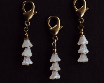 FLOWER CHARM, Detachable Charms, Create Your Own Charm Necklace, Flower Stack Charms, Charm Bracelet, Charm Necklace