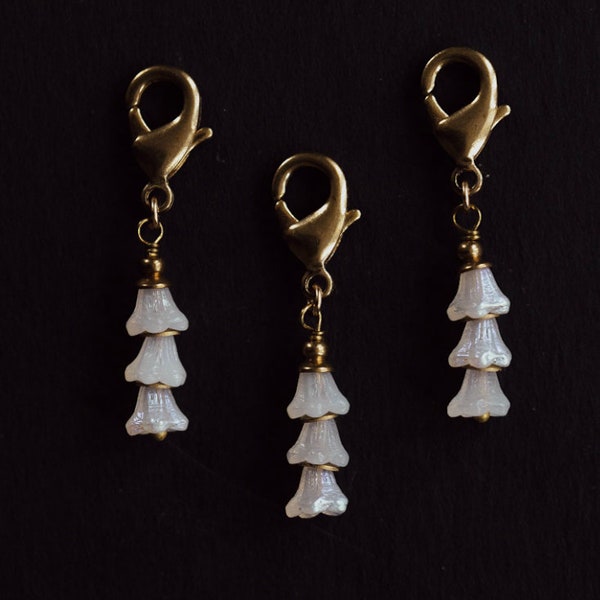 FLOWER CHARM, Detachable Charms, Create Your Own Charm Necklace, Flower Stack Charms, Charm Bracelet, Charm Necklace