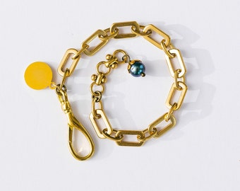 Pulsera de eslabones, pulsera de capas, pulsera de cadena Harvey, pulsera de eslabones de metal