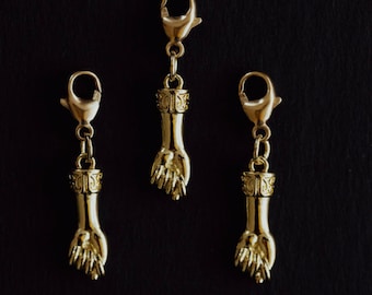 FIST CHARM, Figa Charm, Gold Hand Charm, Charm Bracelet, Charms