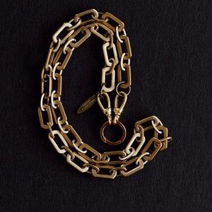 CHAIN NECKLACE, Charm Holder Necklace, Vintage Chain Necklace, Charm Necklace, Build Your Own Necklace