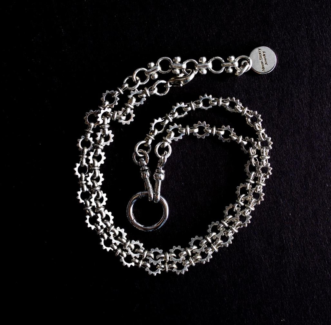FOREVER SUNDIAL NECKLACE- DRAWN LINK CHAIN