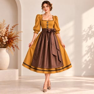 Mustard Brown Dress