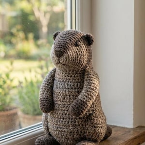 The Woodland Whispers Marmot: A Rustic Crochet Amigurumi  PDF GUIDE