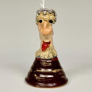 CANDLE OIL LAMP -  2 piece - Ready to ship - Wheel thrown, hand altered and sculpted ceramic oil lamp. A friendly face to light up your life