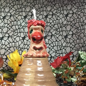 CANDLE OIL LAMP -2 piece - Ready to ship - Wheel thrown, hand altered and sculpted ceramic oil lamp. A friendly face to light up your life