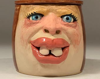 バター フェイス - すぐに発送可能。ろくろ成形、手作業による加工