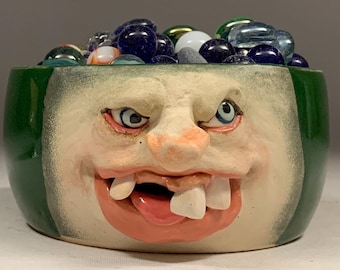 BOWL Small - Wheel Thrown, Hand Altered and Sculpted. A Friendly