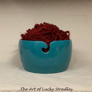 Extra LARGE YARN BOWL Ready to ship Wheel thrown, hand altered and sculpted. This listing is for the actual bowl pictured. image 4