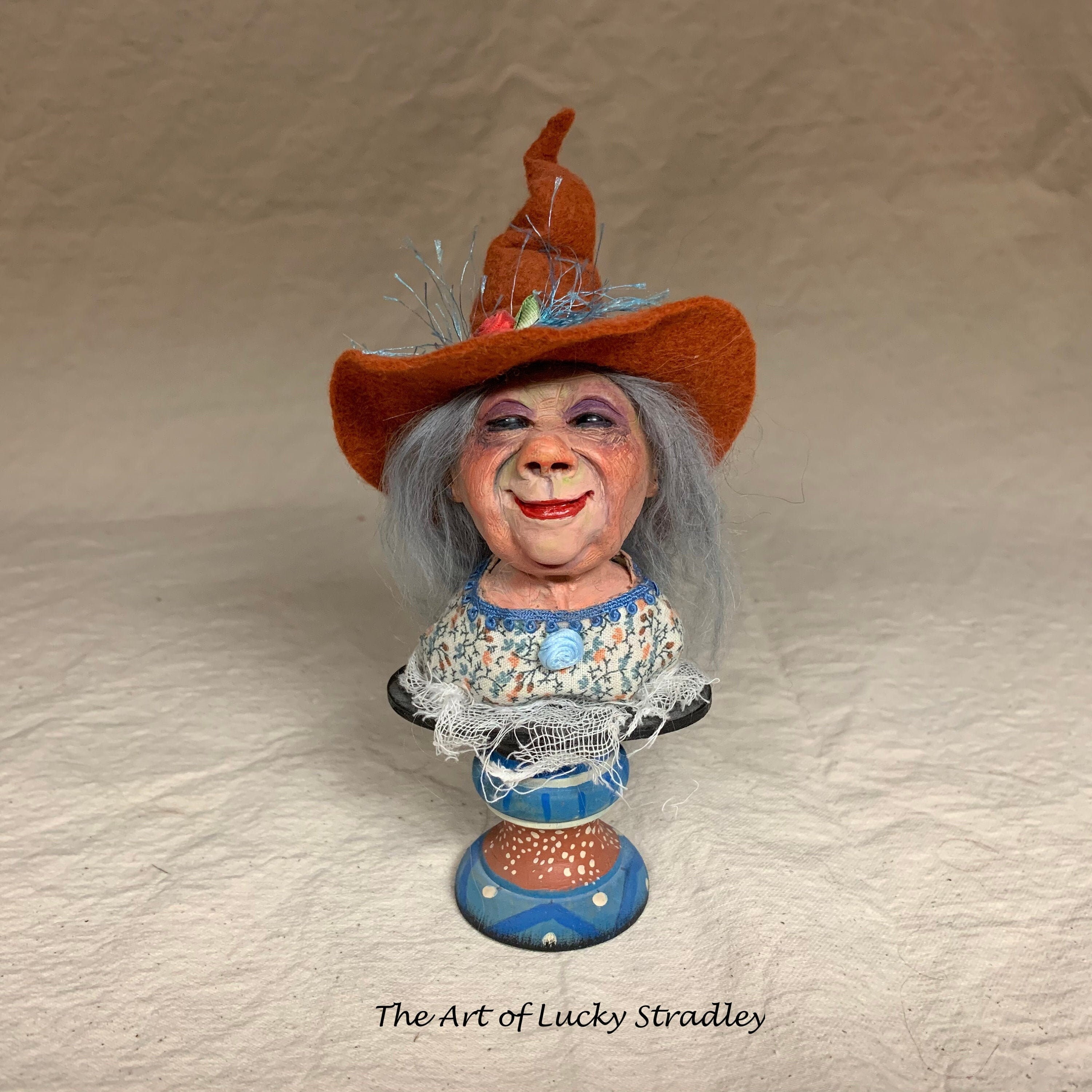 Witch Busts Are Unique Ooak Formative Sculptures That's Great Company To Have Sitting Around Your Home Or Office & They Don't Talk Much