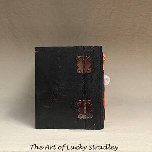 SNUFFLE BOX Ready to ship Tissue Holder Hand sculpted tile, custom made wooden box. A great way to cheer up that poor soul with a cold. image 6