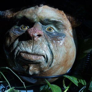 GAZING BALL Wheel thrown, hand altered and sculpted ceramic gazing ball. Just a friendly face to enjoy in your home or garden. (GBL1)