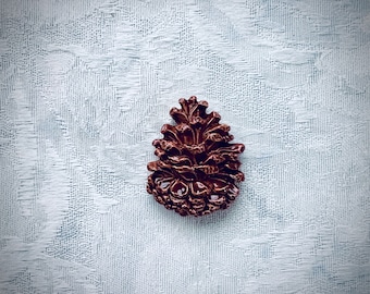 Ceramic Pine Cone, Hand Painted Art Tile, Garden Mosaic Supply