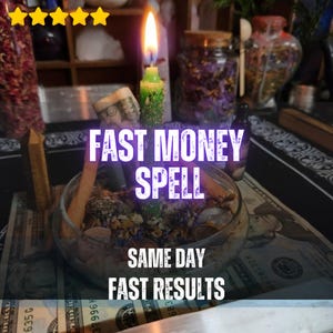 Fast Money Spell, Personalized Prosperity Ritual for Abundance, Cash Flow and Financial Opportunities