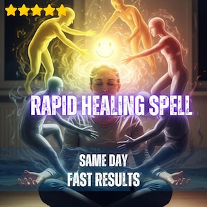 Rapid Healing Spell, Healing Manifestation Ritual, Wellness Energy, Recovery Spell, Positive Energy, Spiritual Support
