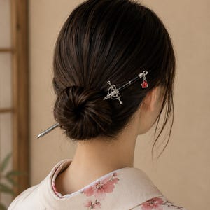 Japanese Sword Hair Pin - Etsy display picture 3