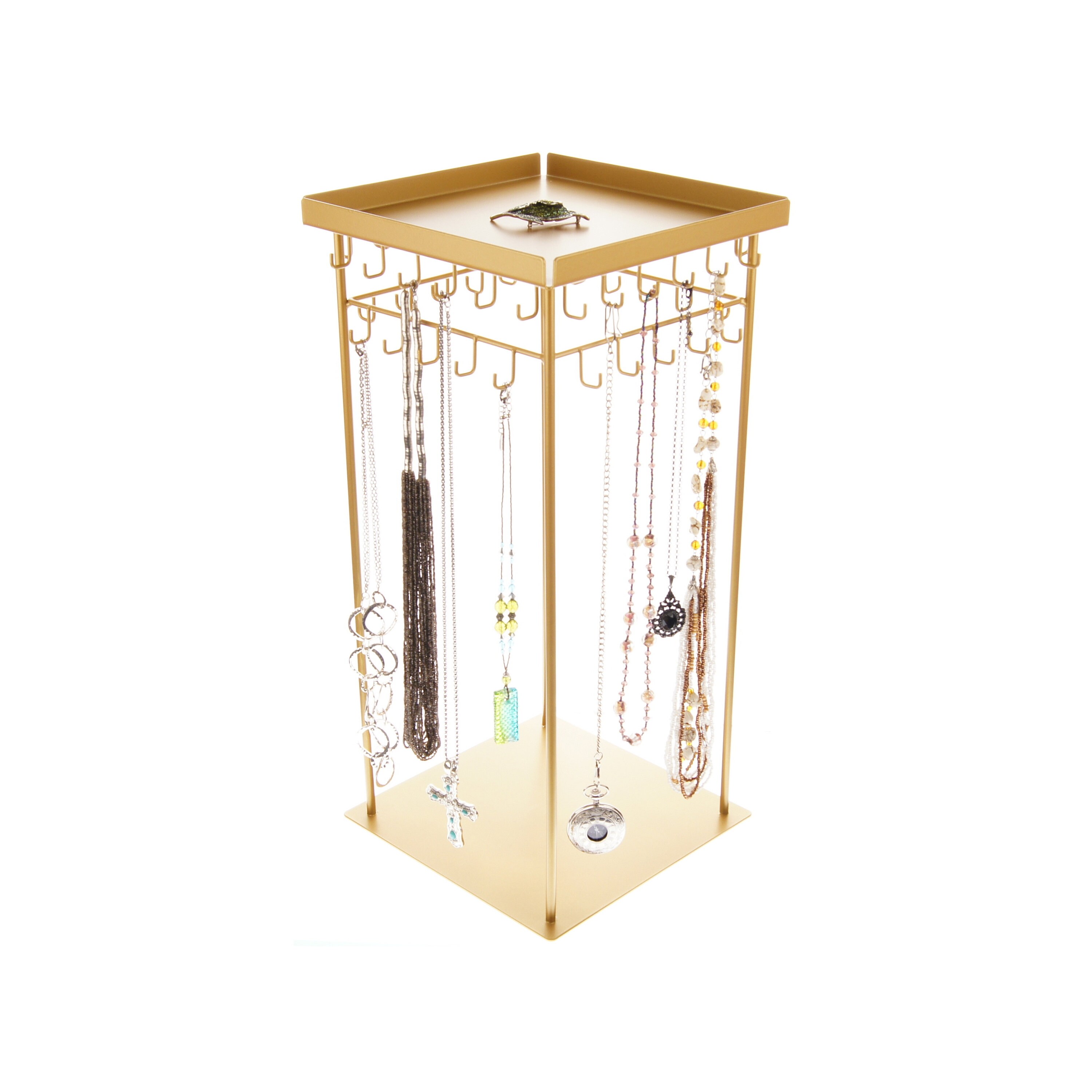 360 Rotating Necklace Holder Tree Stand Jewelry Spinning Etsy