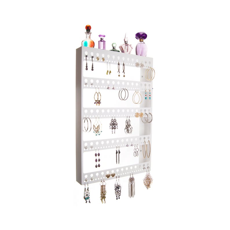 Earring Holder Organizer Wall Mount Hanging Jewelry Display Etsy