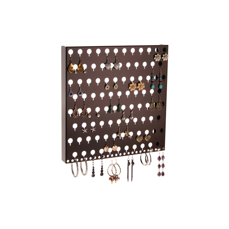 Hanging Stud Earring Holder Organizer Wall Mount Closet Etsy