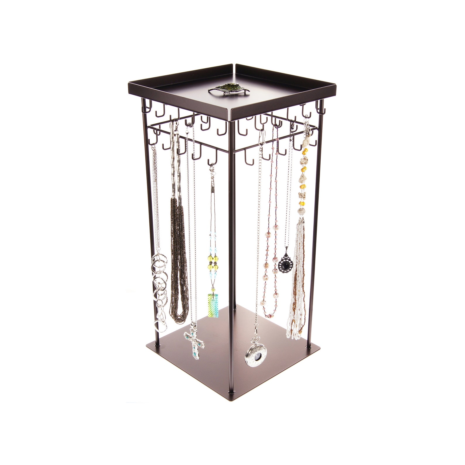 360 Rotating Necklace Holder Tree Stand Jewelry Spinning Etsy