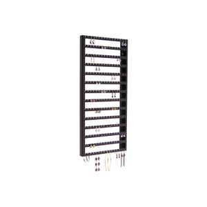 Earring Holder Organizer for Stud, Post Pierced Dangle Earrings, Hanging Wall Mount Closet Jewelry Storage Jewellery Rack, Luka Large