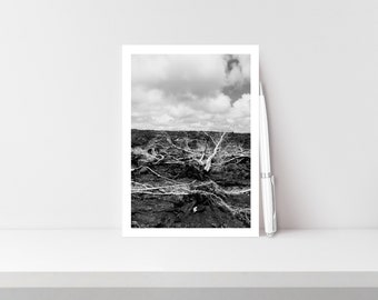 Hawaiian Monochrome: Big Island Elegance Collection in Black and White - Stationery Set - Travel Photography