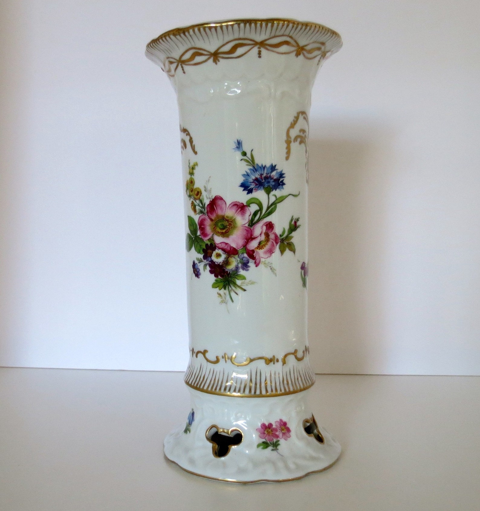 Porcelain Floral Vase by Royal Europe Peinte a la Main Etsy