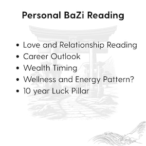 Personalized BaZi Reading PDF | Four Pillars of Destiny Chart Analysis