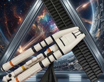 3D Printed "Lone Starship" Spaceship Model Kit