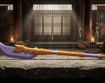 3D Printed "Idol Hunter's Glaive" Model Kit