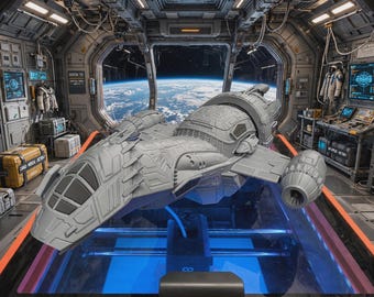 3D Printed "Outlaw Transport" Ship Prop Model Kit