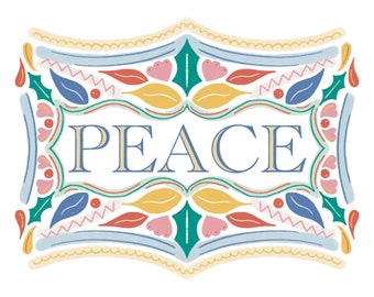 PEACE Christmas Card