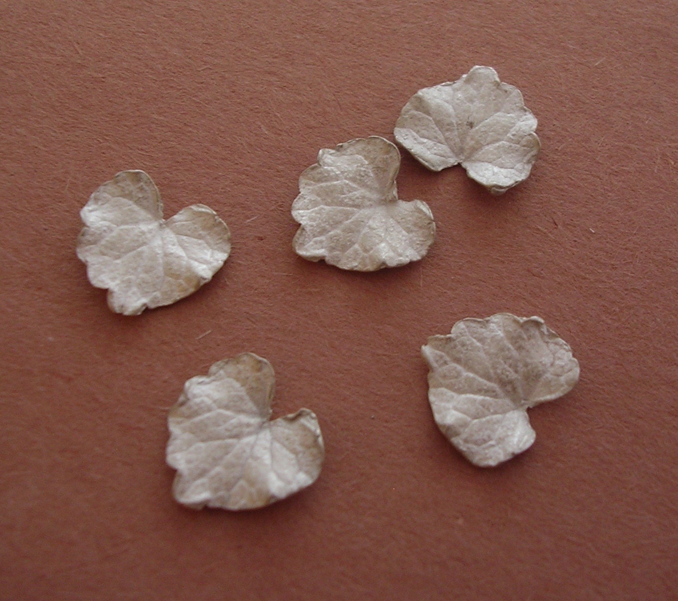 cast ivy leaves sterling silver cast leaves jewelry making supplies U…