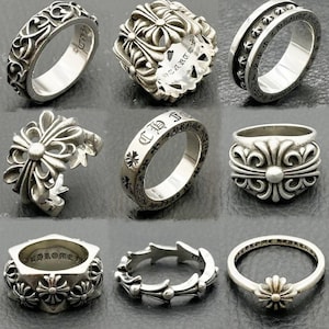 Chrome Hearts Ring Sterling Silver - Etsy