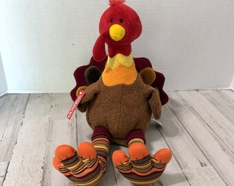 Gund Fun Animated Trudie the Turkey Thanksgiving Music The Chicken Dance NEW