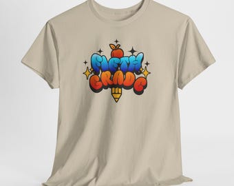 Teacher Tee Fifth Grade Pencil Apple Short Sleeve Back To School Field Trip