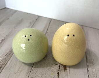 DENBY LANGLEY Juice Lemon Apple Salt and Pepper Shakers RARE Replacement Set