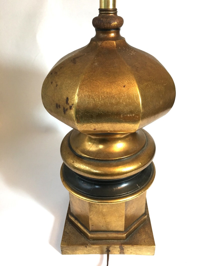 Chinoiserie Asian Style Lamp Chinese Gold Leaf Pagoda Lamp Hollywood Regency Glam Table Lamp Lighting ONE PAGODA LAMP