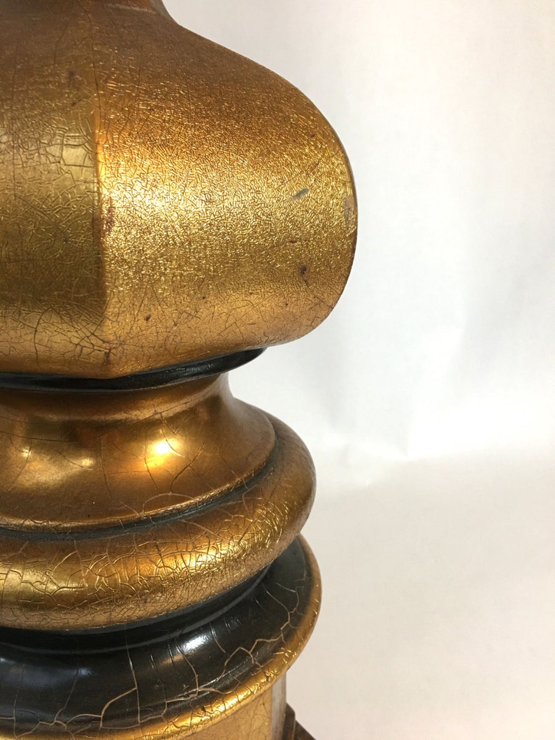 Chinoiserie Asian Style Lamp Chinese Gold Leaf Pagoda Lamp Hollywood Regency Glam Table Lamp Lighting ONE PAGODA LAMP