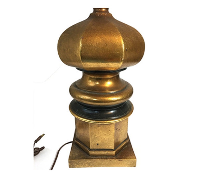Chinoiserie Asian Style Lamp Chinese Gold Leaf Pagoda Lamp Hollywood Regency Glam Table Lamp Lighting ONE PAGODA LAMP