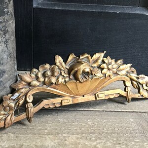 フランス製金箔オルモル貝飾り、花柄のバラの葉デザイン フランス製金箔オルモル貝飾り、花柄のバラの葉デザイン