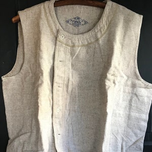 1 fransk ullflanellväst, Flanelle de Sante, Reims, Herrkläder, Sysslor, Långkalsonger, Bondgård, Nybyggare bild 2