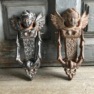 Lot - Cast Iron Lion And Serpent Door Stop