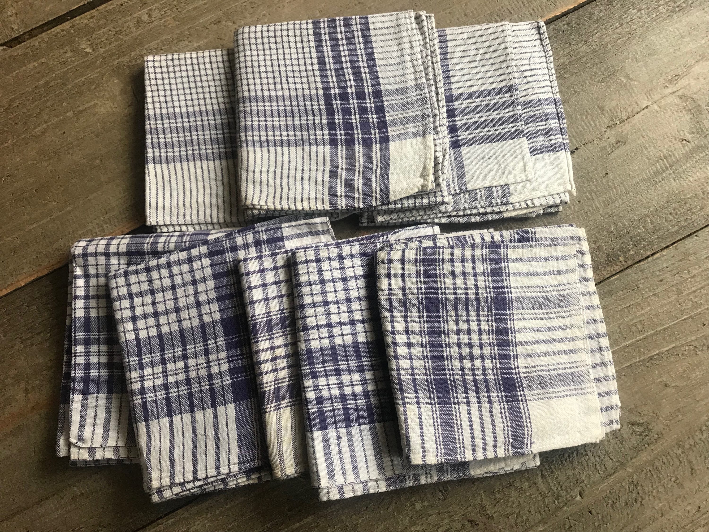 Lot De 3 Mouchoirs En Coton Pour Hommes - 43x43 Cm, Motif à Rayures Et Carreaux - Hrippy - 7